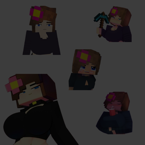 Jenny Mod Minecraft gameplay showing companion interaction system